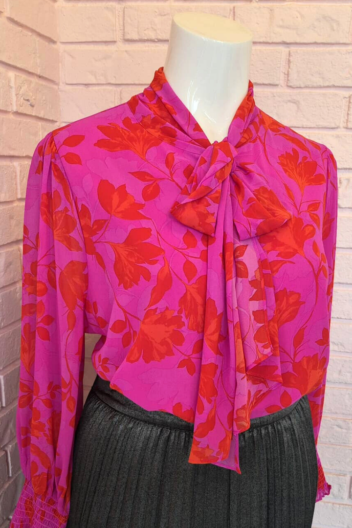 Blouse Juliette - Rouge/fuschia