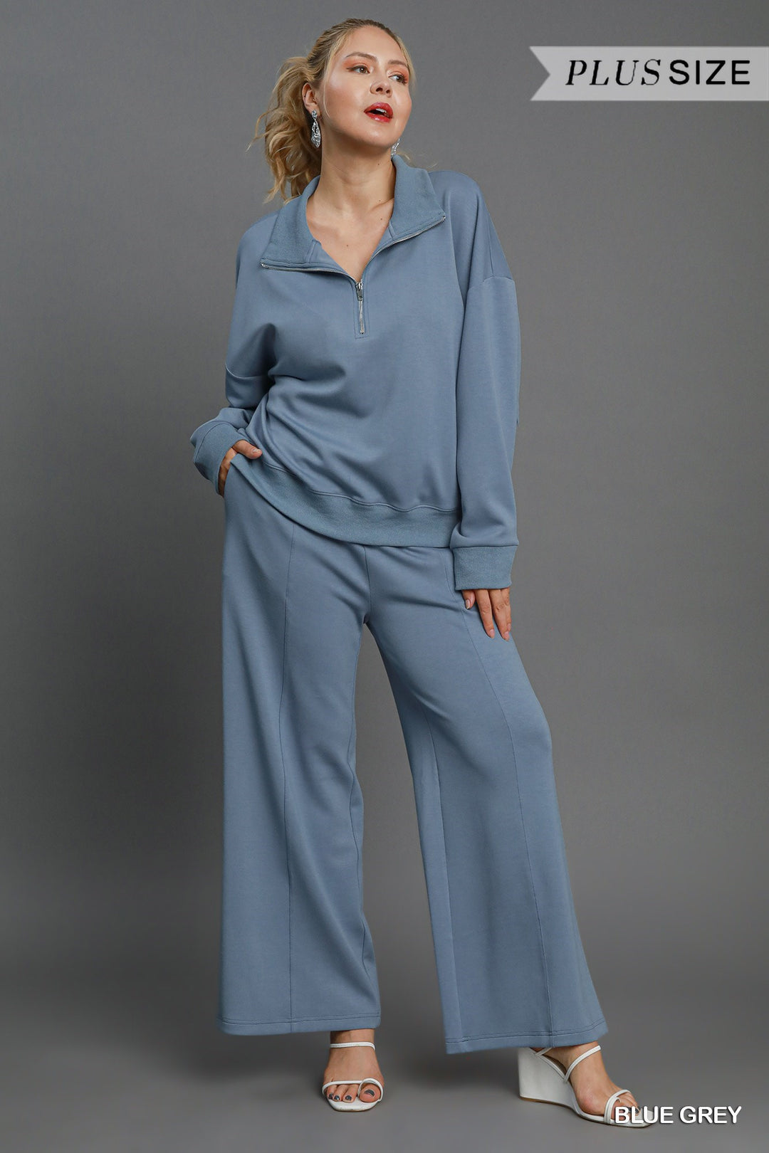 Luxeknit pants - Blue/Gray