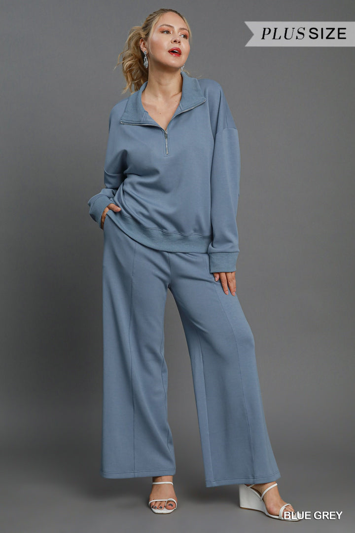 Luxeknit pants - Blue/Gray