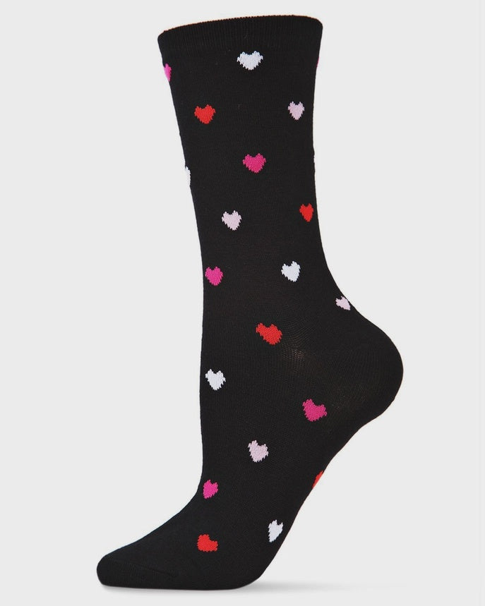 Chaussettes delicate heart bamboo - Noir