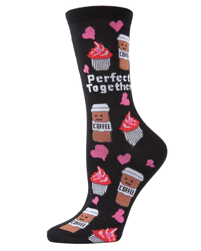 Chaussettes cupcakes bamboo - Noir