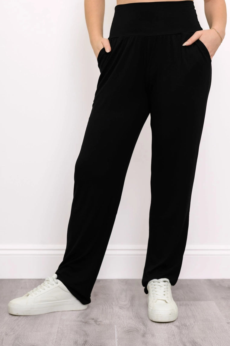Pantalon Claire - Bamboo/Lycra - Noir