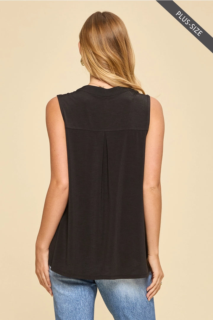 Unwanted tank top - black
