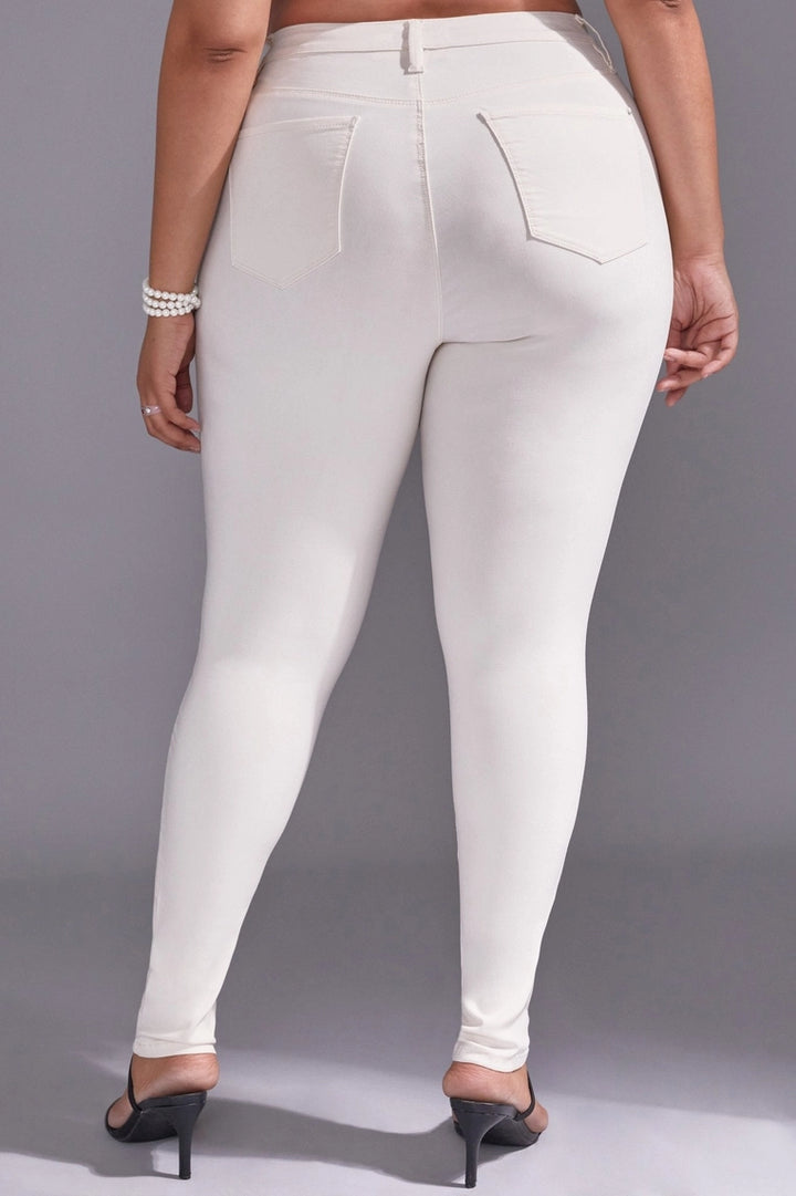 Pantalon ultra-stretch - Gardenia