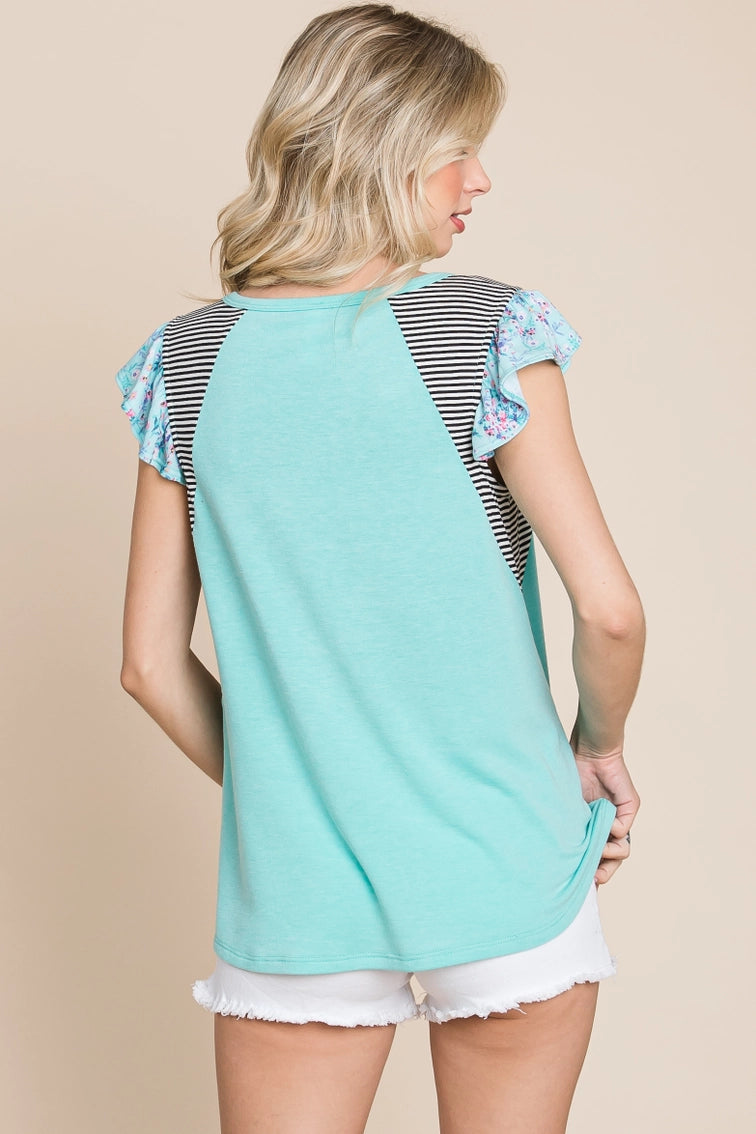 Haut Leila - Turquoise