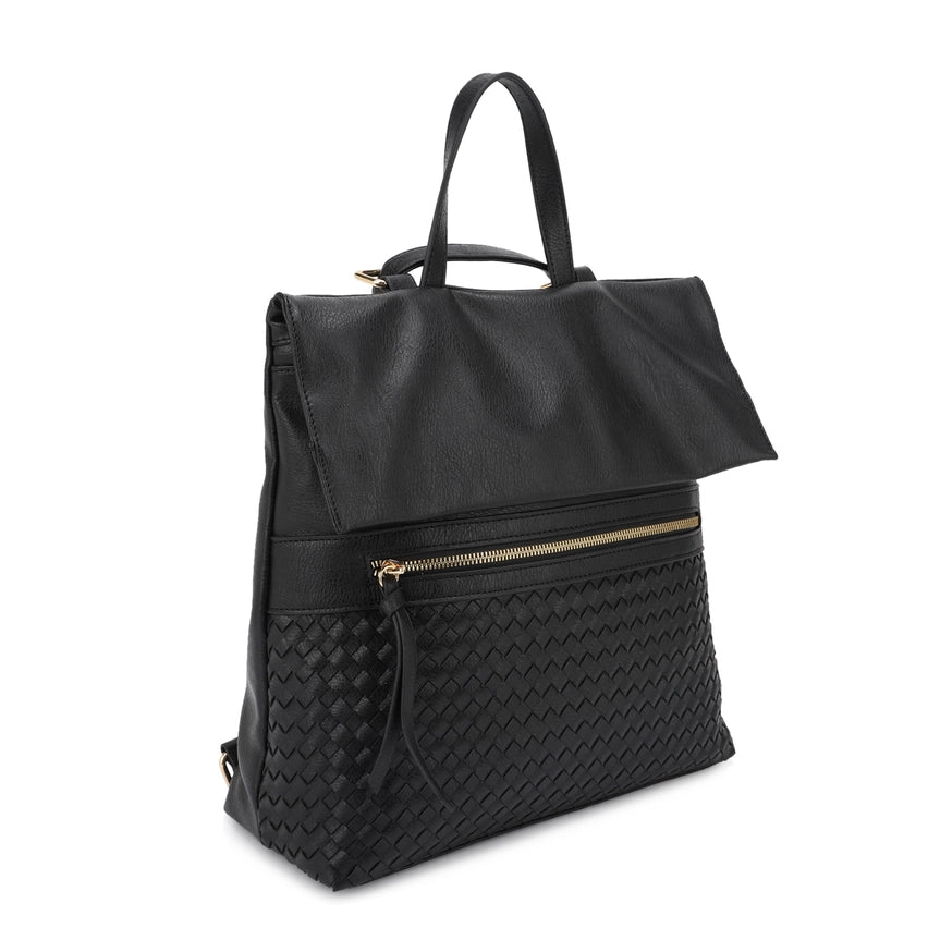 HELENA – Sac à dos tressé à rabat