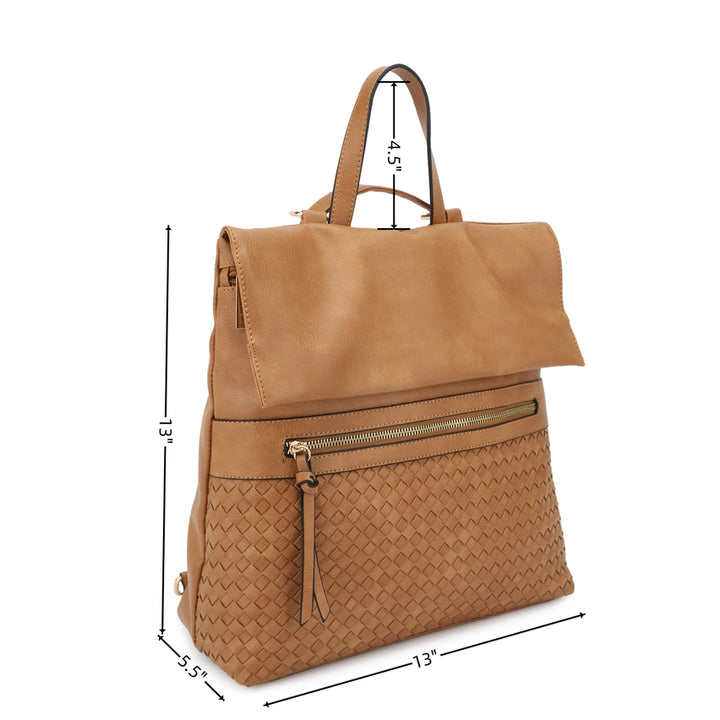 HELENA – Sac à dos tressé à rabat