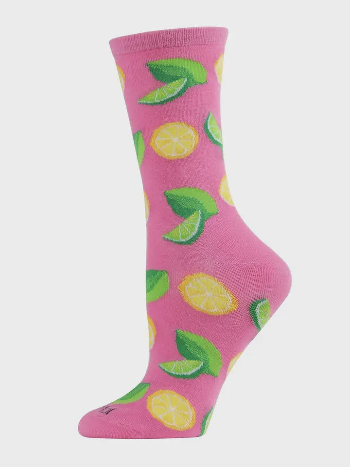 Chaussettes When Life Gives You Lemons Bamboo - Rose