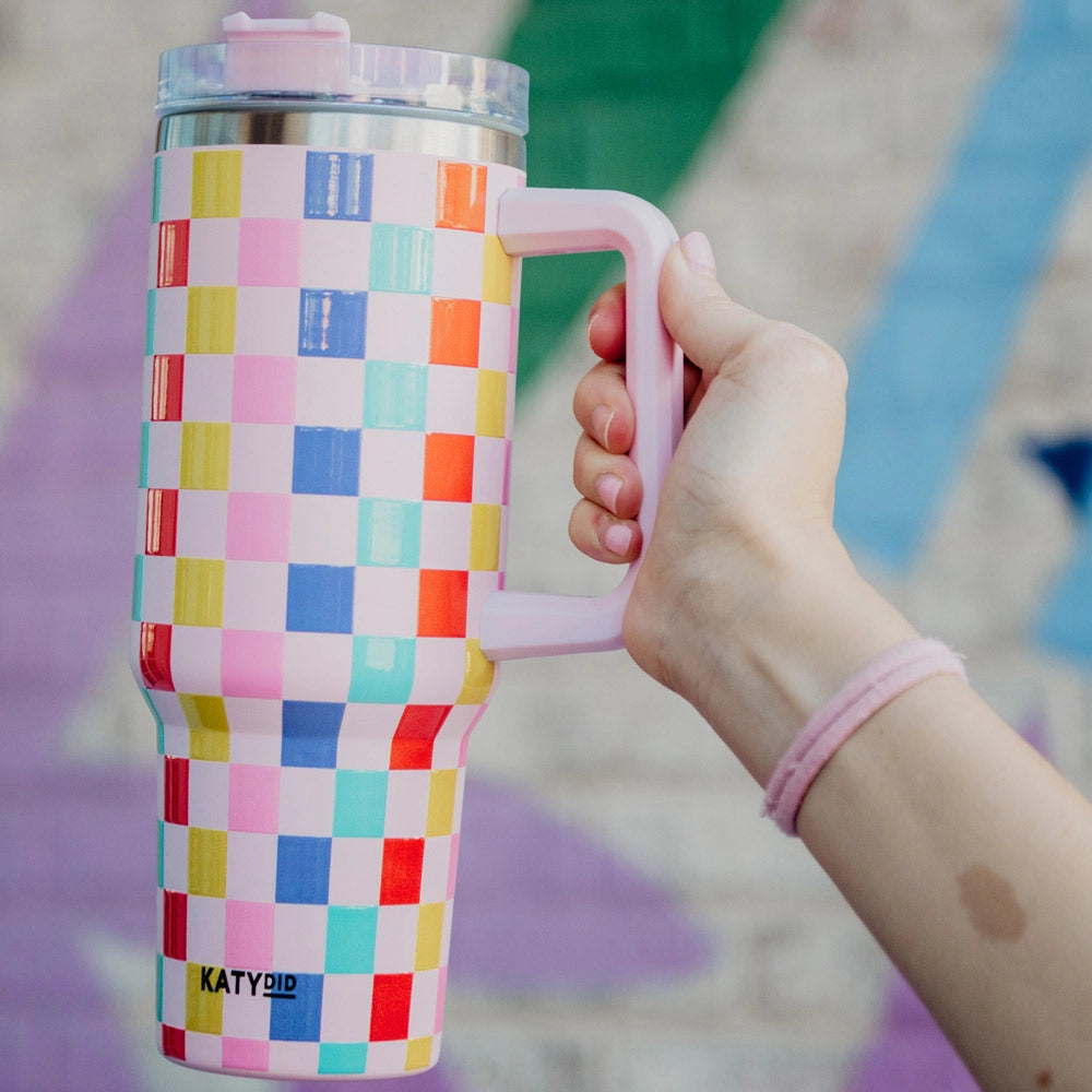 Tumbler Checkered Coloré 40 oz