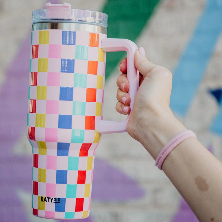 Tumbler Checkered Coloré 40 oz