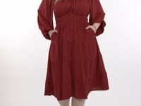 La robe longue Magalie (olive)