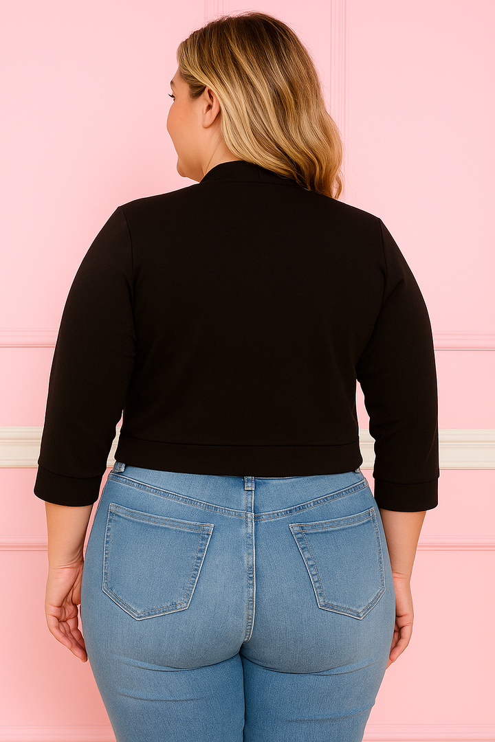 Bolero noir décontracté