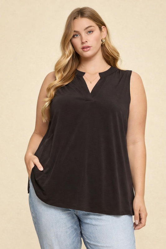 Camisole Lizzy sans manches - Noir