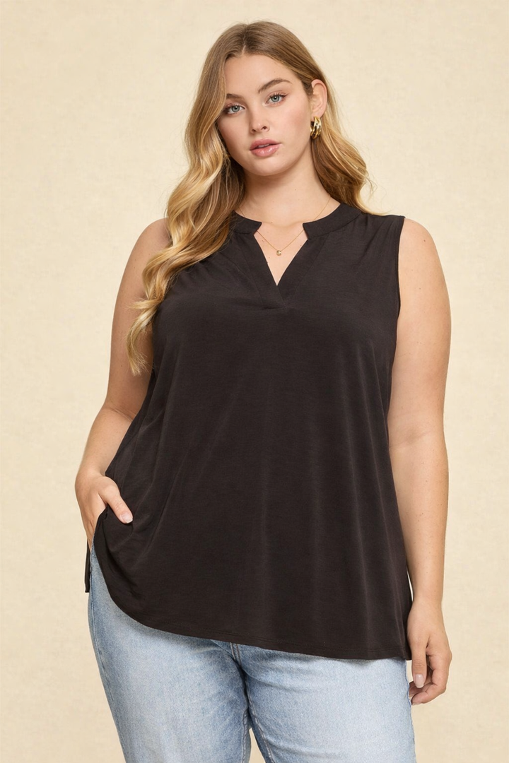 Unwanted tank top - black