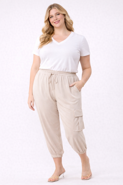 Pantalon jogger Billie - Crème