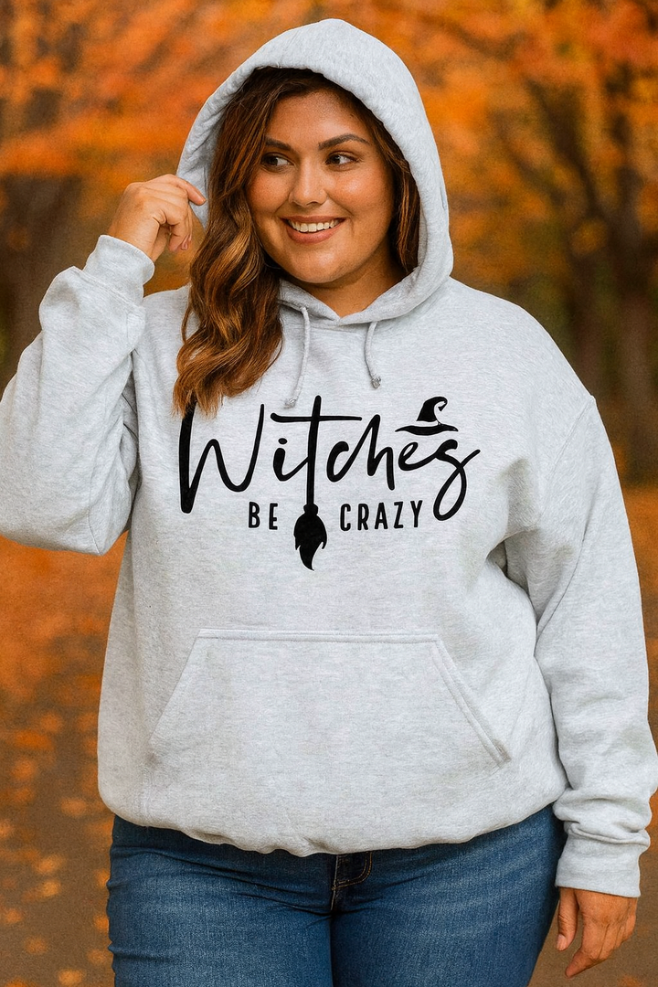 Hoodie "witches be crazy ''