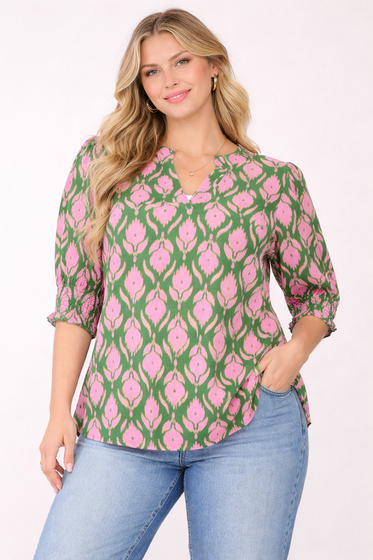 Haut Lizzy smocké #1