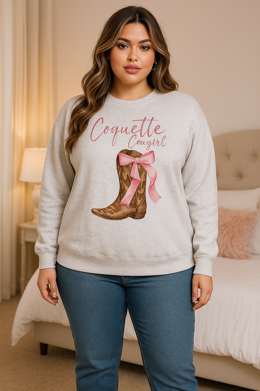 Coton ouaté ''Coquette cowgirl'' (gris pâle)