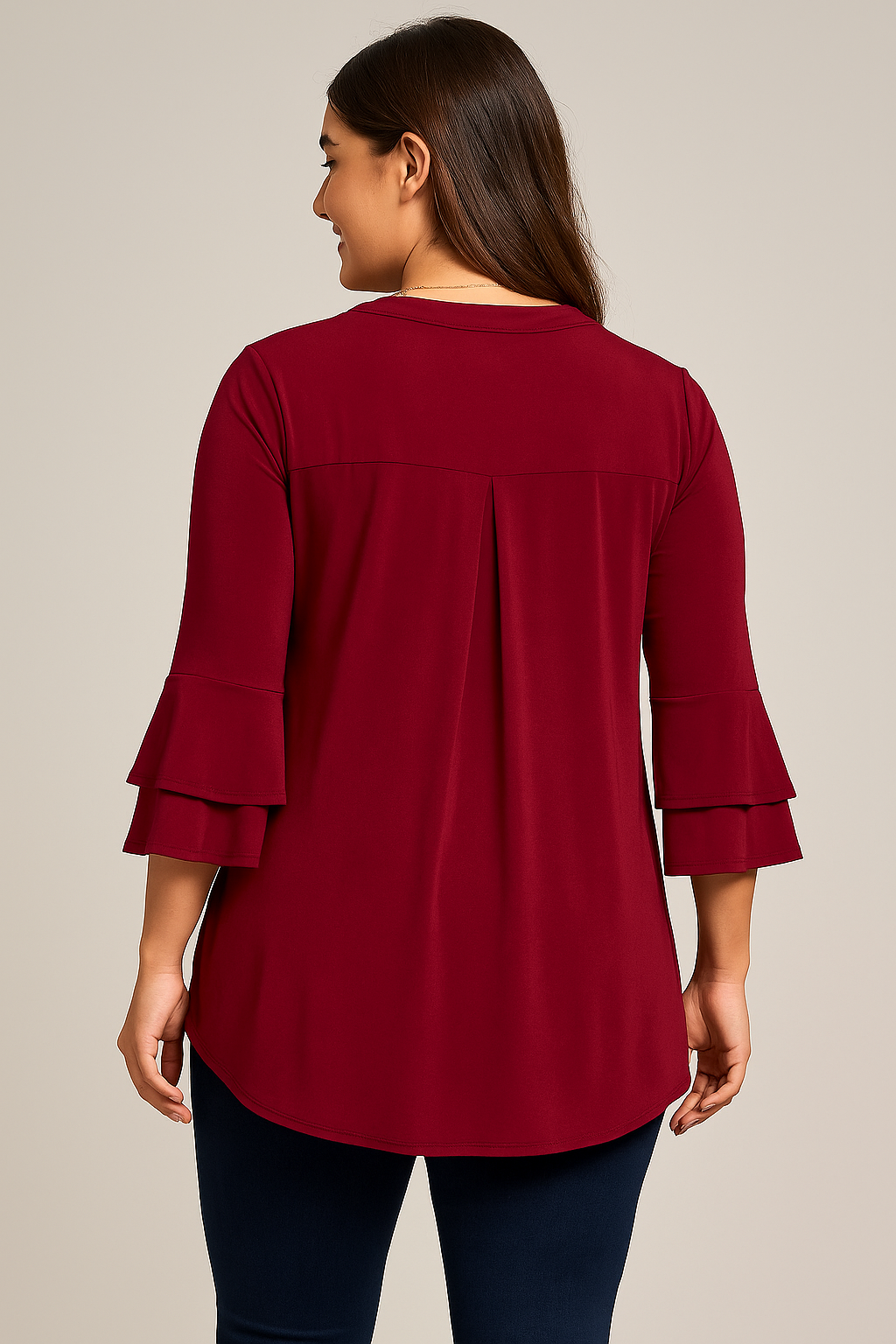 Imperious Lizzy tunic - Burgundy