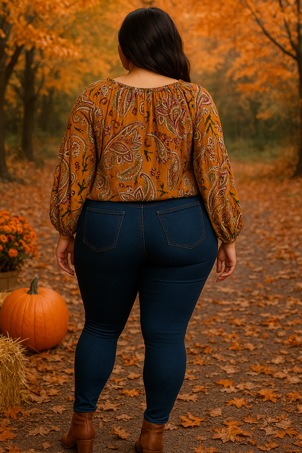 Blouse rouille paisley