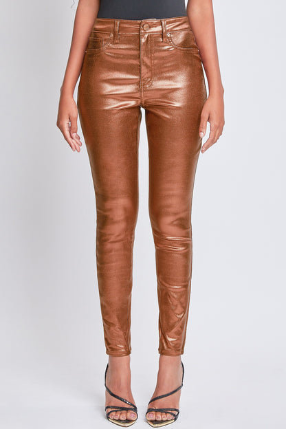 Shimmering ultra stretch pants (bronze)