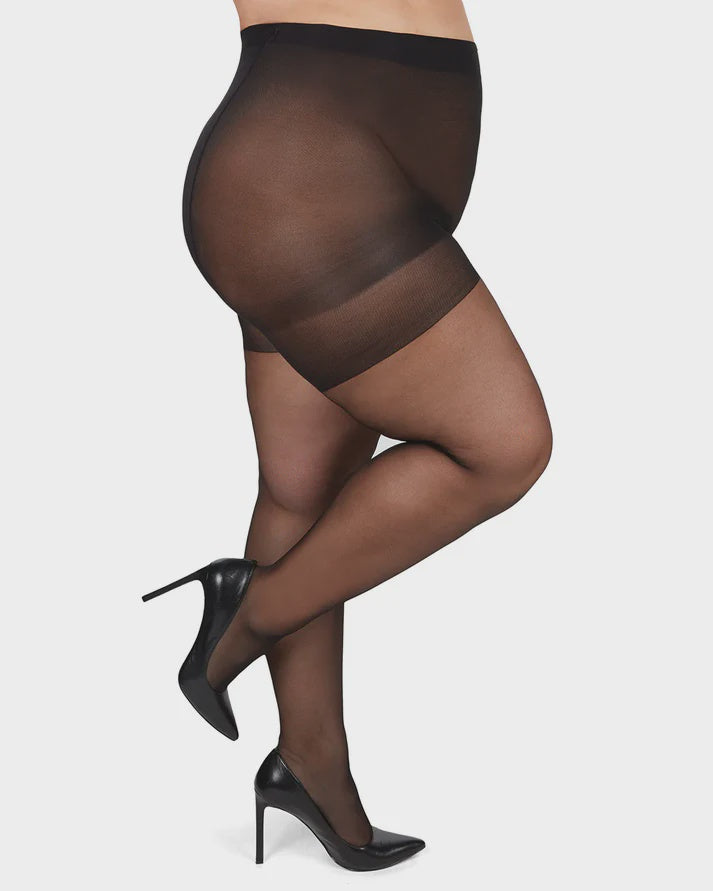 Semi-opaque energizing tights (Black Jet)